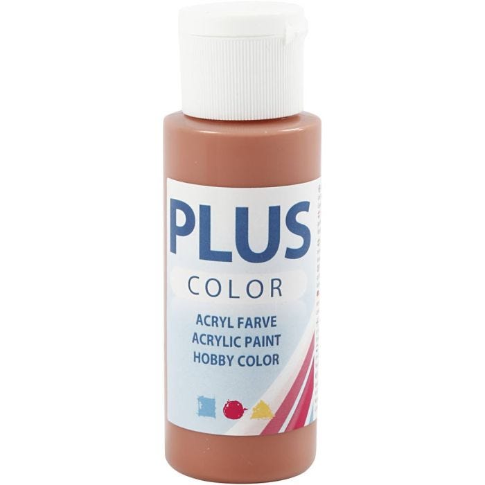 Plus Color- Askartelumaali, terrakotta, 60 ml/ 1 pll