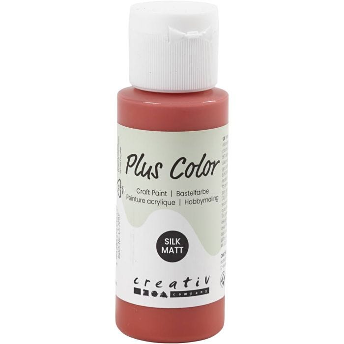 Plus Color- Askartelumaali, joulunpunainen, 60 ml/ 1 pll