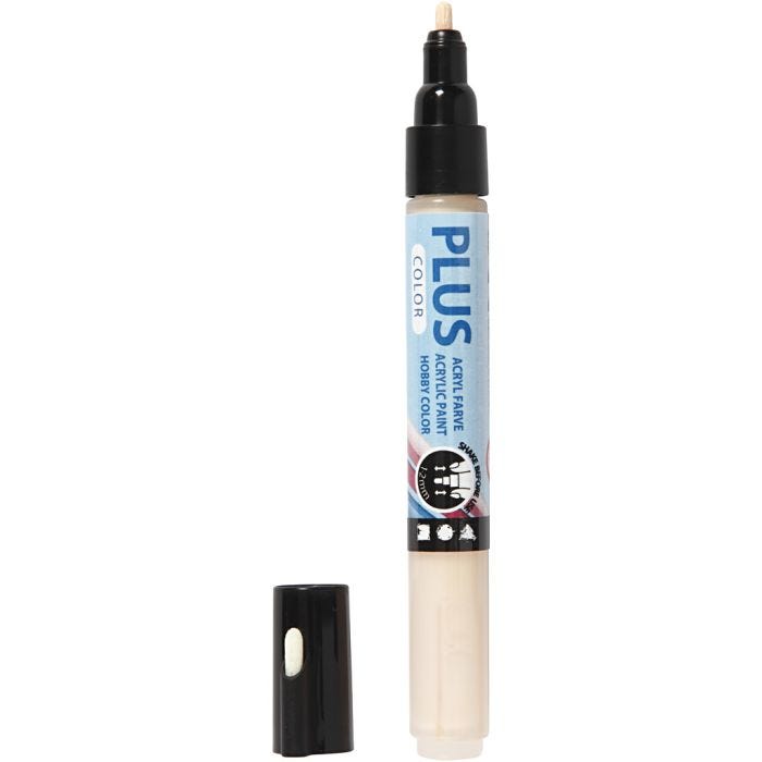 Plus Color -tussi, Pit. 14,5 cm, paksuus 1-2 mm, vaalea puuteri, 5,5 ml, 1 kpl
