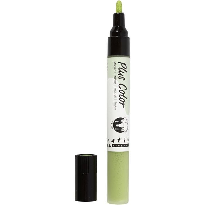 Plus Color -tussi, Pit. 14,5 cm, paksuus 1-2 mm, lehdenvihreä, 5,5 ml, 1 kpl