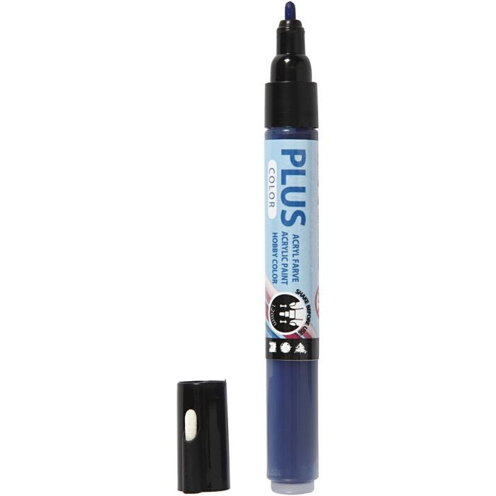 Plus Color -tussi, Pit. 14,5 cm, paksuus 1-2 mm, laivastonsininen, 5,5 ml, 1 kpl