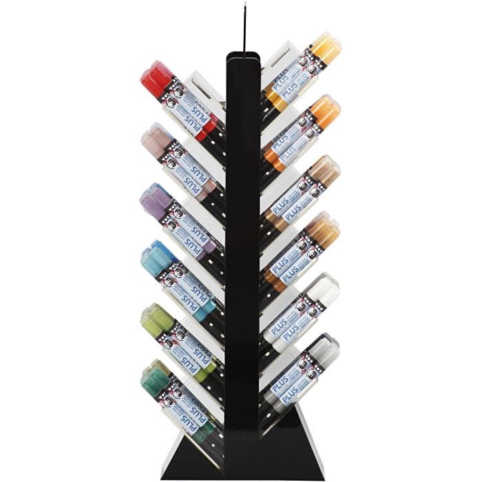 Plus Color -tussi, Pit. 14,5 cm, paksuus 1-2 mm, värilajitelma, 5,5 ml, 18 kpl/ 1 pkt