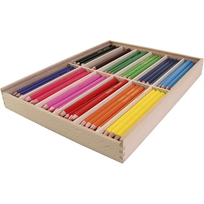 Colortime-Värikynät, kärki 5 mm, värilajitelma, 144 kpl, 12x12 kpl/ 1 pkt