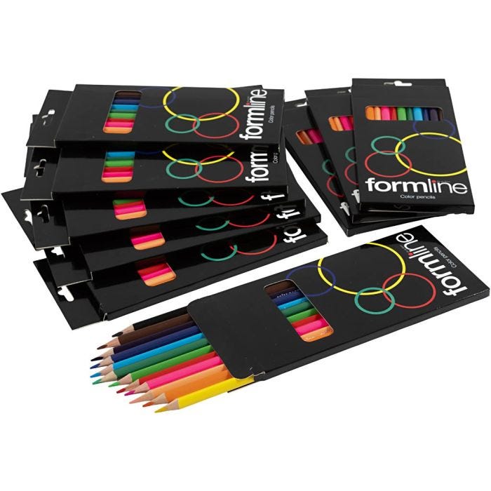 formline-värikynät, kärki 2,5-3, 12x12kpl/ 1 pkt