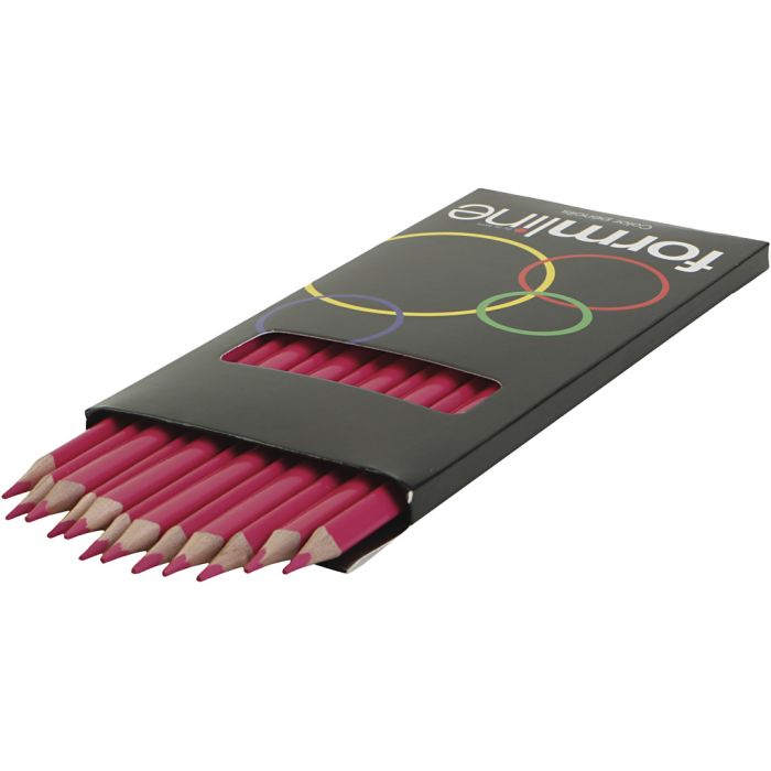 formline-värikynät, paksuus 2,5 - 3 mm, pinkki, 12 kpl/ 1 pkt