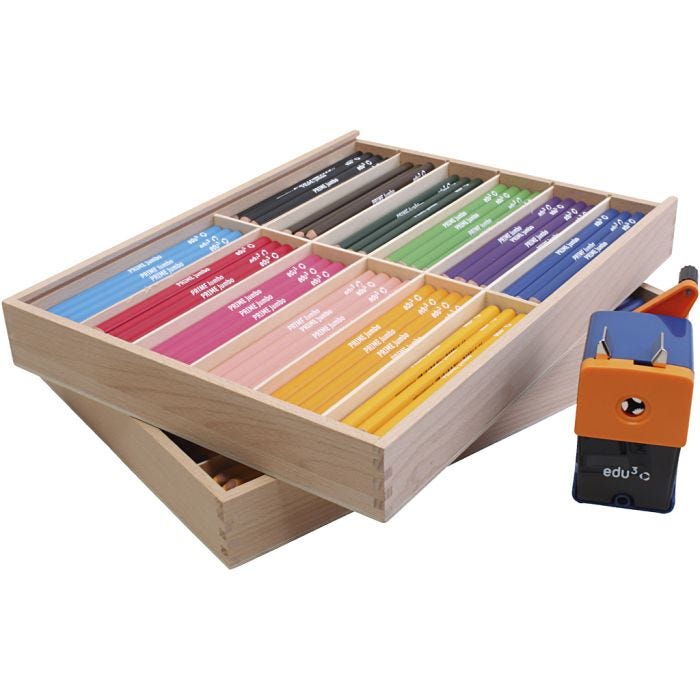 edu Värikynät Jumbo, kärki 6,25 mm, värilajitelma, 24x12 kpl/ 1 pkt