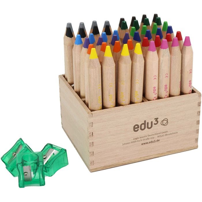 EDU first värikynät, Pit. 12 cm, kärki 8 mm, 48 kpl/ 1 pkt