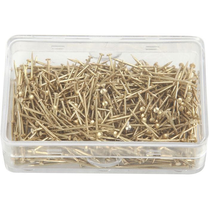 Somistusneulat, Pit. 16 mm, paksuus 0,65 mm, kulta, 35g/ 1 pkt