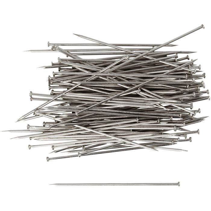 Somistusneulat, Pit. 34 mm, paksuus 0,6 mm, hopea, 50 g/ 1 pkt