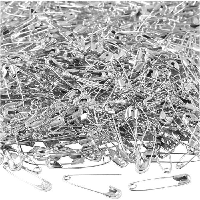 Hakaneulat, Pit. 22 mm, paksuus 0,6 mm, hopea, 500 kpl/ 1 pkt