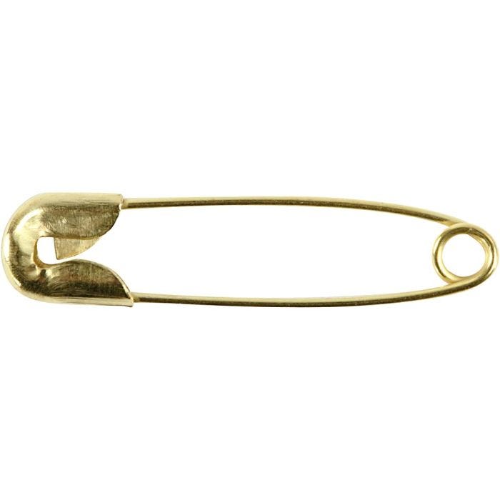 Hakaneulat, Pit. 22 mm, paksuus 0,6 mm, kulta, 100 kpl/ 1 pkt