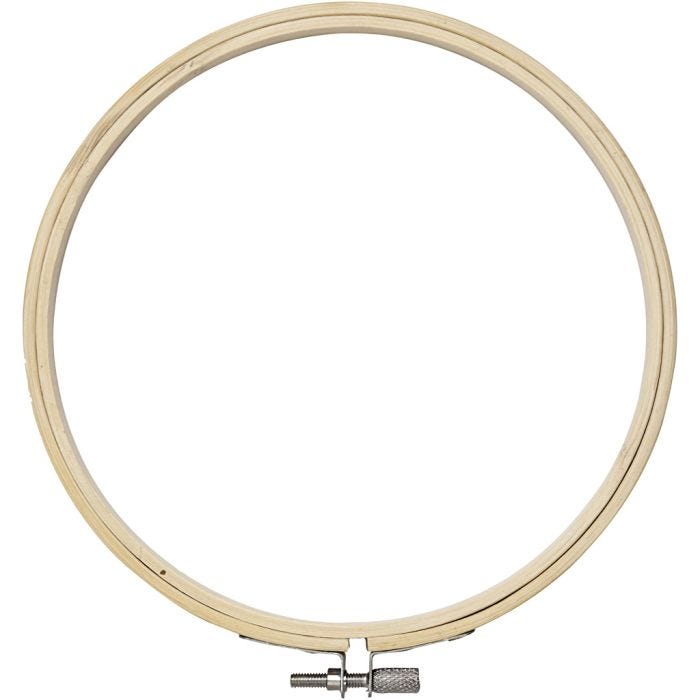 Kirjontakehys, halk. 15 cm, 1 kpl