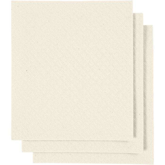 Tiskirätti, koko 17x19,5 cm, luonnonvalkonen, 3 kpl/ 1 pkt