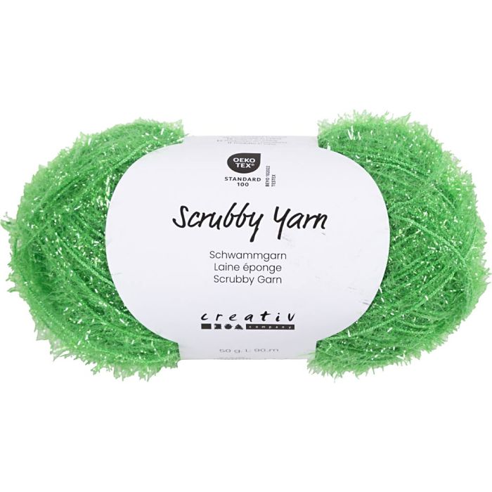 Scrubby Yarn , Pit. 90 M, vihreä, 50 g/ 1 kerä