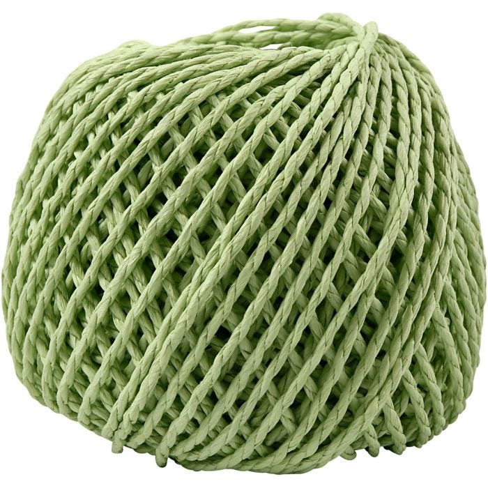 Paperinaru, paksuus 2,5-3 mm, vaaleanvihreä, 150 g, 40 m/ 1 kerä