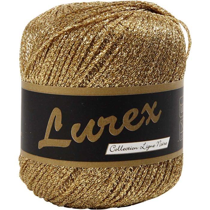 Lurexlanka, Pit. 160 M, kulta, 25 g/ 1 kerä