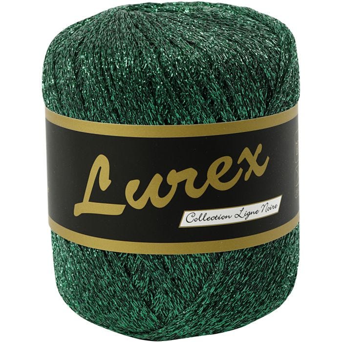 Lurexlanka, Pit. 160 M, vihreä, 25 g/ 1 kerä