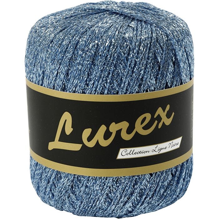 Lurexlanka, Pit. 160 M, vaaleansininen, 25 g/ 1 kerä