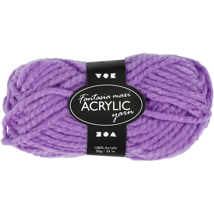 Fantasia-akryylilanka, Pit. 35 M, Maxi, violetti, 50 g/ 1 kerä