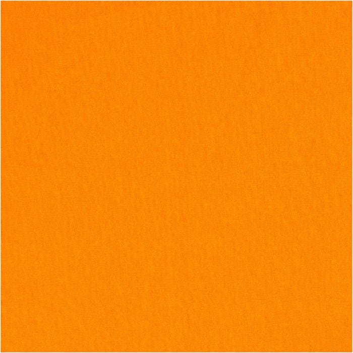 Puuvillakangas, Lev: 145 cm, 140 g, oranssi, 10 m/ 1 rll