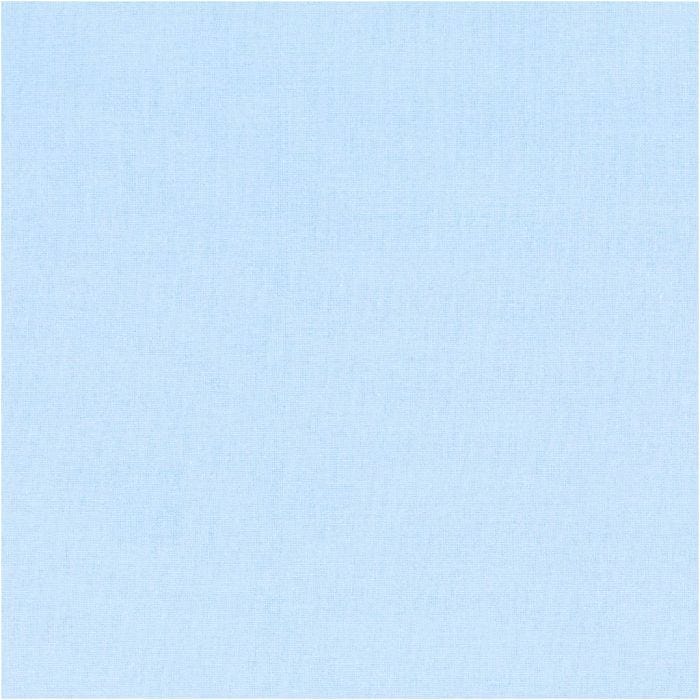 Puuvillakangas, Lev: 145 cm, 140 g, vaaleansininen, 10 m/ 1 rll
