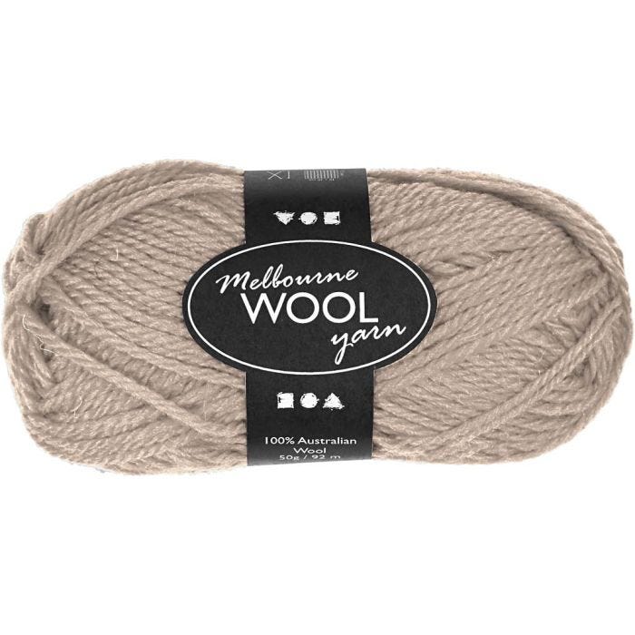 Melbourne-villalanka, 92 M, beige, 50g/ 1 kerä