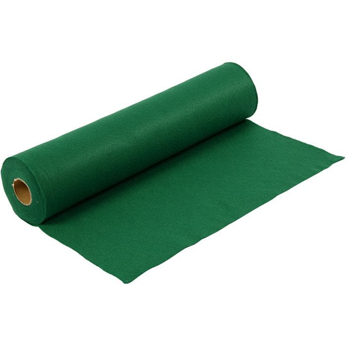 Askarteluhuopa, Lev: 45 cm, paksuus 1,5 mm, 180-200 g, vihreä, 5 m/ 1 rll