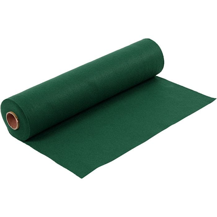 Askarteluhuopa, Lev: 45 cm, paksuus 1,5 mm, 180-200 g, tummanvihreä, 5 m/ 1 rll