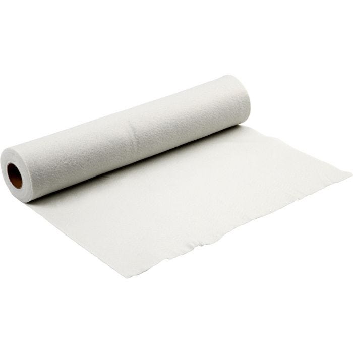 Askarteluhuopa, Lev: 90 cm, paksuus 1,5 mm, valkoinen, 5 m/ 1 rll