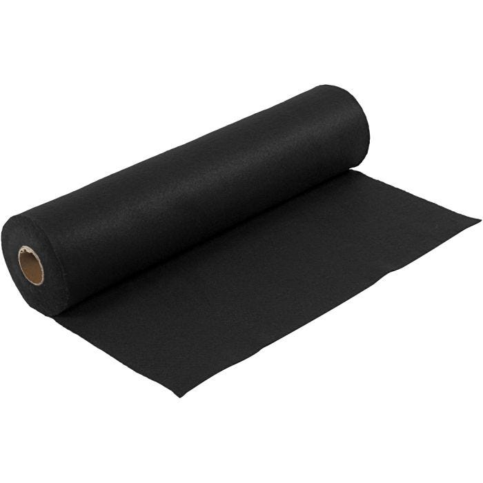 Askarteluhuopa, Lev: 45 cm, paksuus 1,5 mm, 180-200 g, musta, 5 m/ 1 rll
