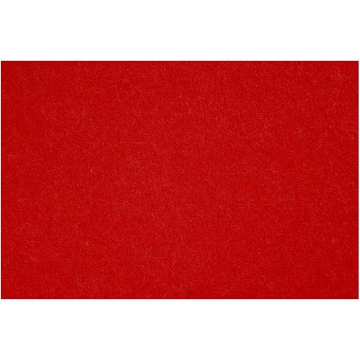 Askarteluhuopa, arkki 42x60 cm, paksuus 3 mm, punainen, 1 ark