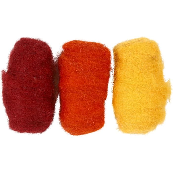 Karstattu Villa, keltainen/ terrakotta sävyt, 3x10 g/ 1 pkt