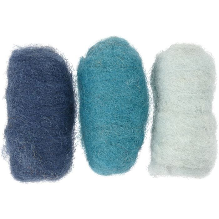 Karstattu Villa, siniset sävyt, 3x10 g/ 1 pkt