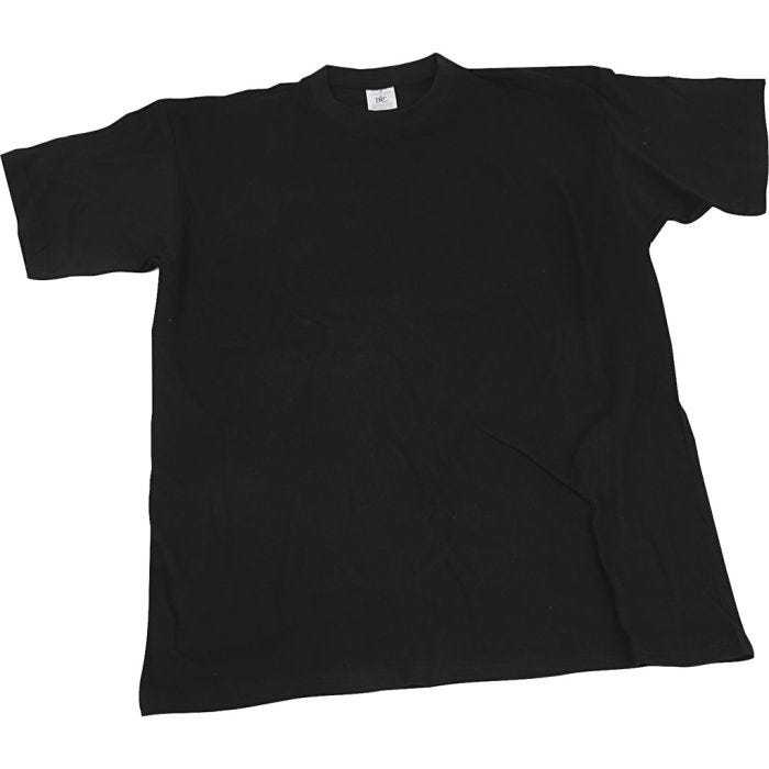 T-paidat, Lev: 52 cm, koko medium, O-aukkoinen, 145 g, musta, 1 kpl