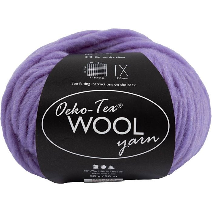 Villalanka, Pit. 50 M, violetti, 50 g/ 1 kerä