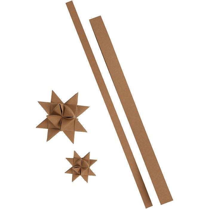 Paperitähtisuikaleet, Pit. 44+78 cm, Lev: 15+25 mm, 350 g, 24suikaleet/ 1 pkt