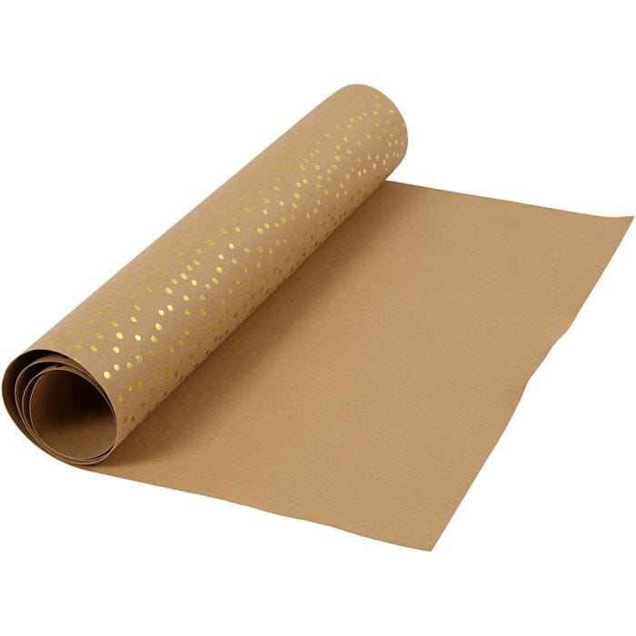Nahkapaperi, Lev: 50 cm, yksi värillinen,folio, 350 g, vaaleanruskea, kulta, 1 m/ 1 rll