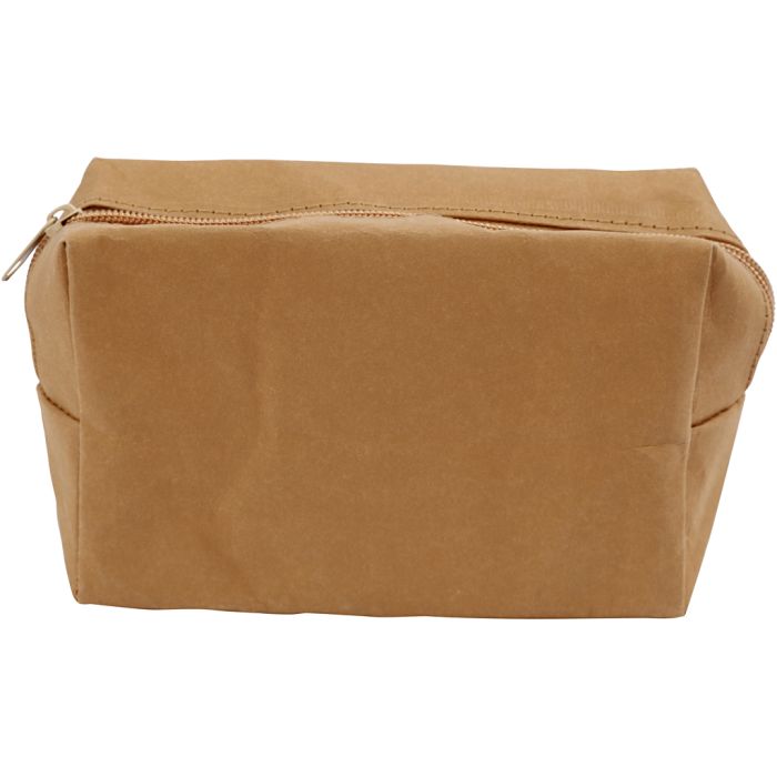 Kukkaro, koko 16,5x6,5x10 cm, vaaleanruskea, 1 kpl