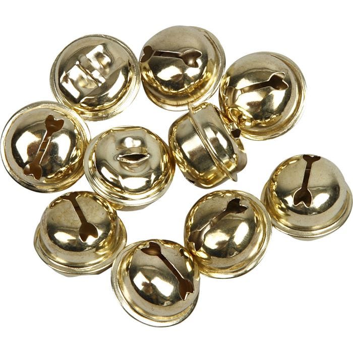 Kulkuset, halk. 13+15+17 mm, kulta, 12 laj/ 1 pkt