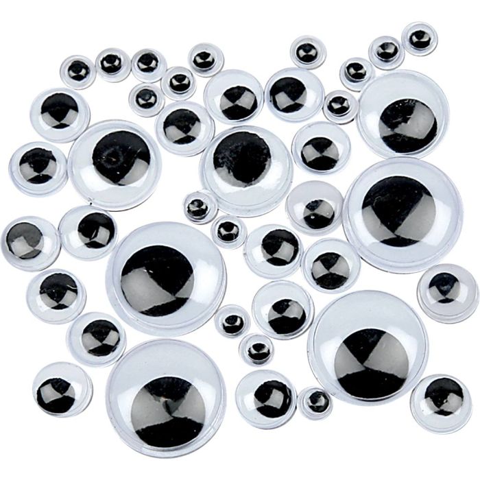 Liikkuvat Silmät, halk. 6-20 mm, 1000 laj/ 1 pkt