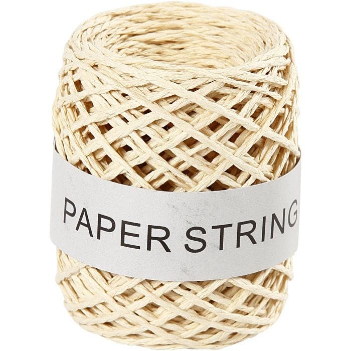 Paperinaru, paksuus 1 mm, luonnonrusk., 50 m/ 1 rll