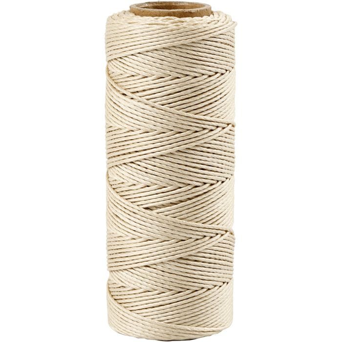 Bambulanka, paksuus 1 mm, luonnonvalkonen, 65 m/ 1 rll