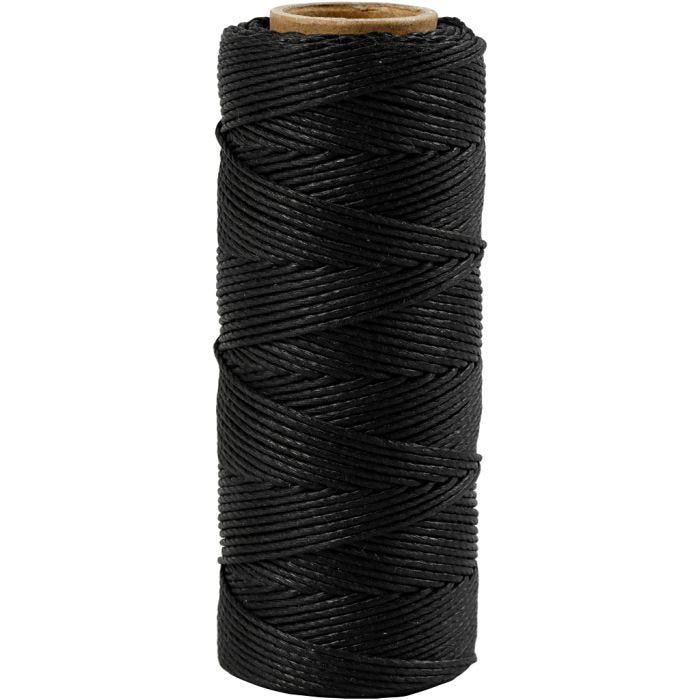 Bambulanka, paksuus 1 mm, musta, 65 m/ 1 rll