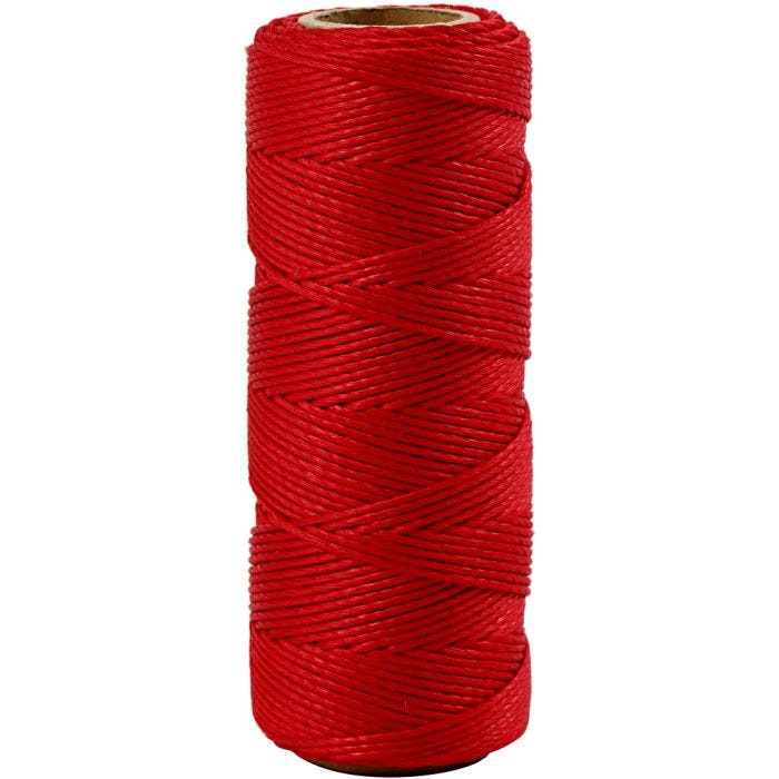 Bambulanka, paksuus 1 mm, punainen, 65 m/ 1 rll