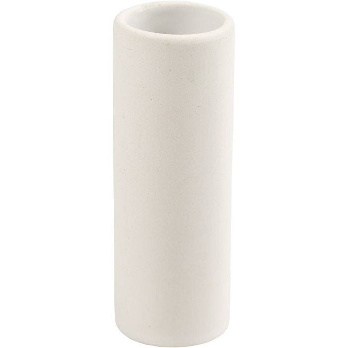 Ruukku, Kork. 11 cm, halk. 4 cm, valkoinen, 1 kpl