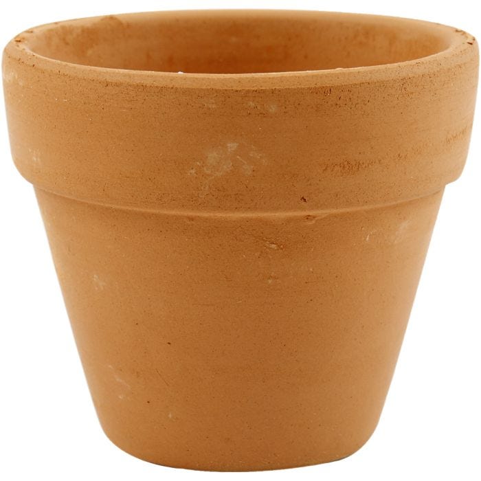 Kukkaruukku, Kork. 6,5 cm, halk. 7 cm, 24 kpl/ 1 pkt
