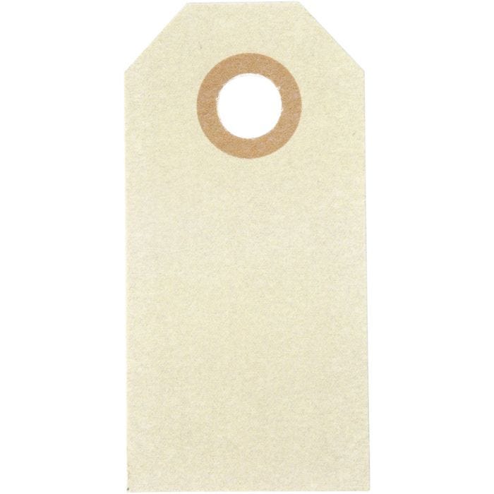 Manillaetiketit, koko 3x6 cm, 250 g, kerma, 1000 kpl/ 1 pkt