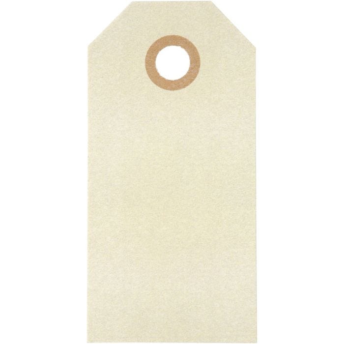 Manillaetiketit, koko 4x8 cm, 250 g, kerma, 1000 kpl/ 1 pkt