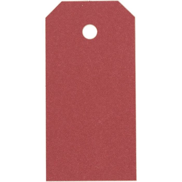 Manillaetiketit, koko 4x8 cm, 250 g, punainen, 20 kpl/ 1 pkt