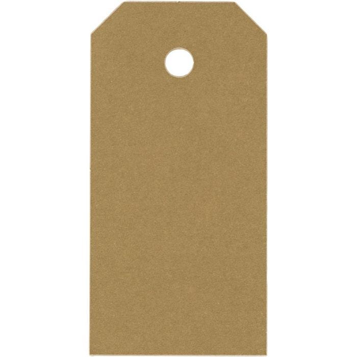 Manillaetiketit, koko 4x8 cm, 250 g, kulta, 20 kpl/ 1 pkt